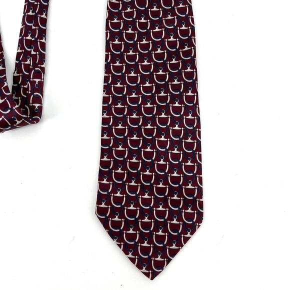 Etienne Aigner Red Silk Stirrup tie (60 x 4) - Picture 1 of 4